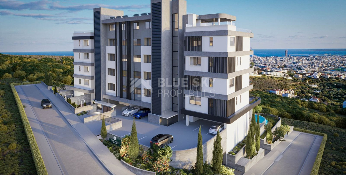 Modern three bedroom penthouse with private garden and jacuzzi for sale in Panthea