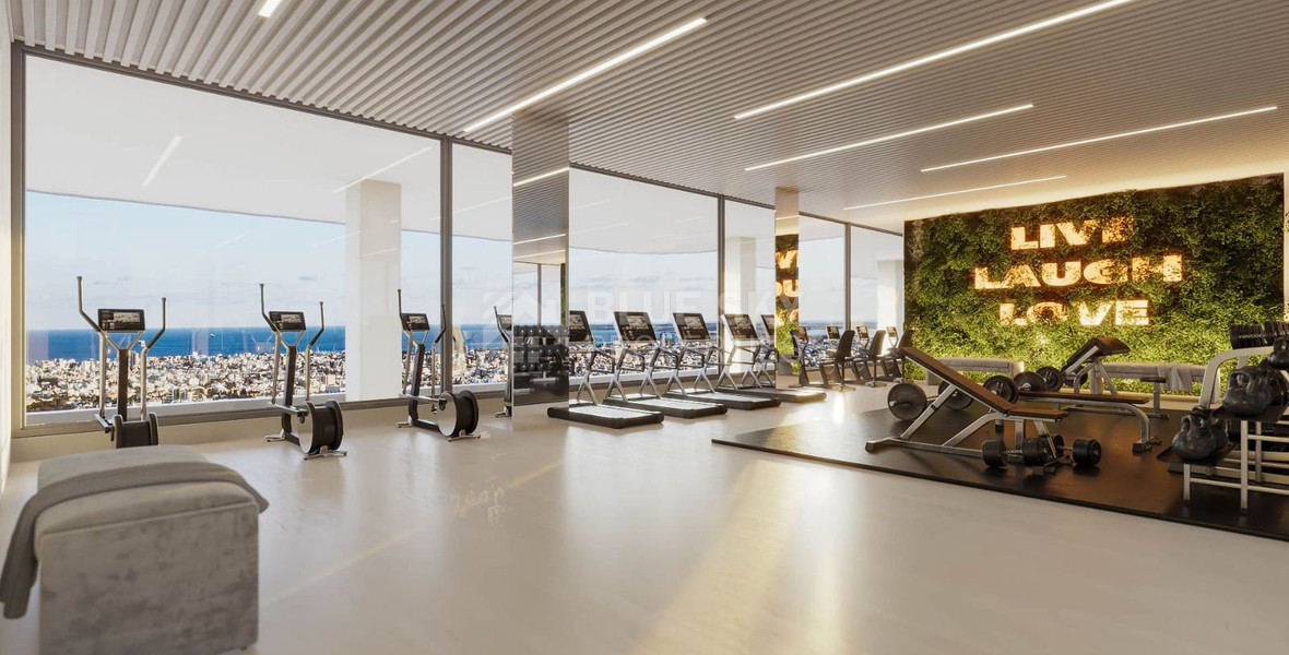 Modern three bedroom penthouse with private garden and jacuzzi for sale in Panthea