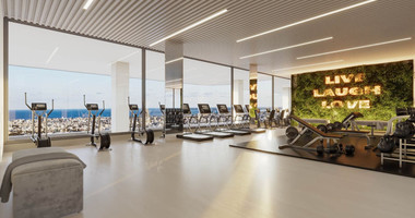 Modern three bedroom penthouse with private garden and jacuzzi for sale in Panthea