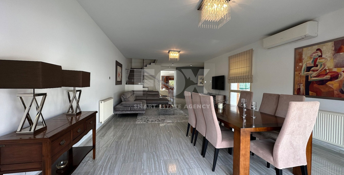 RENT: FURNISHED 3 BEDROOM HOUSE WITH COMMUNAL SWIMMING POOL IN PANTHEA AREA OF LIMASSOL