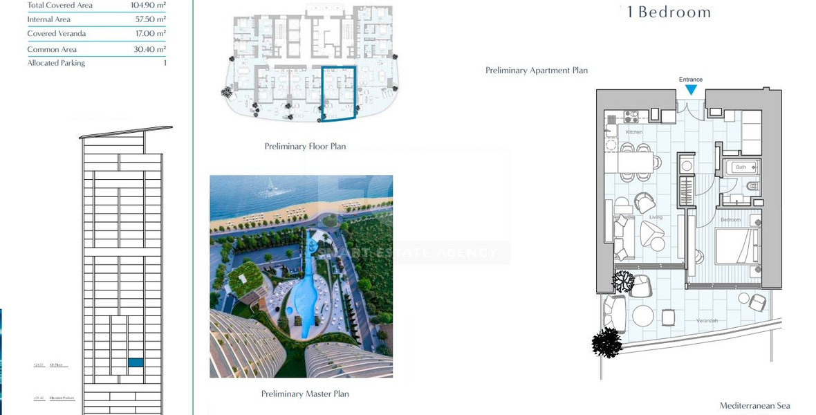 Beachfront One Bedroom Apartment for Sale in Limassol Marina