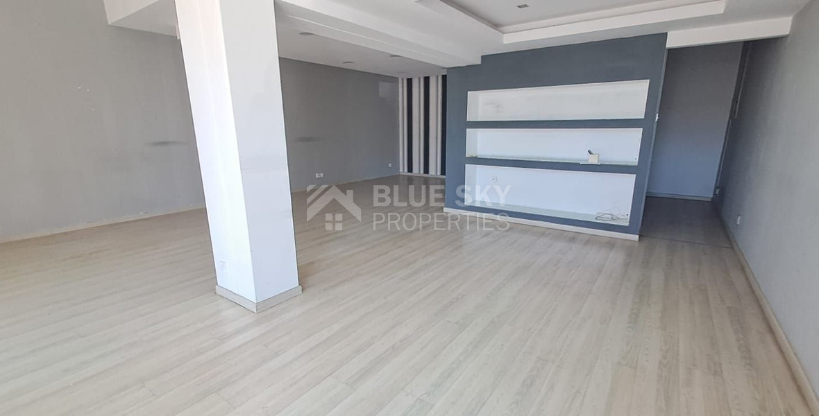 Ground floor shop on a commercial road for rent, Katholiki, Limassol