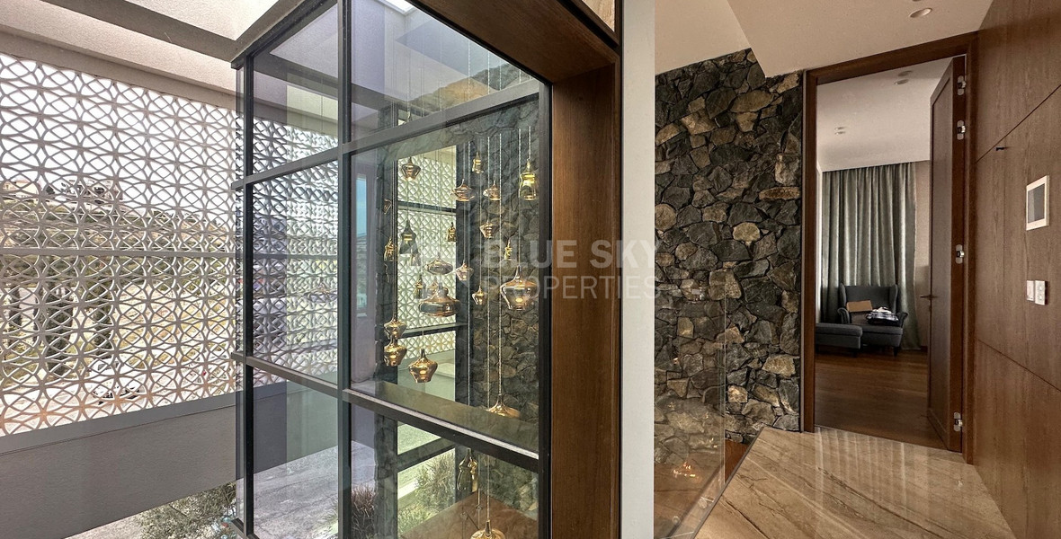 High Quality Villa custom built for sale in a quiet residential area with panoramic views in Agios Athanasios