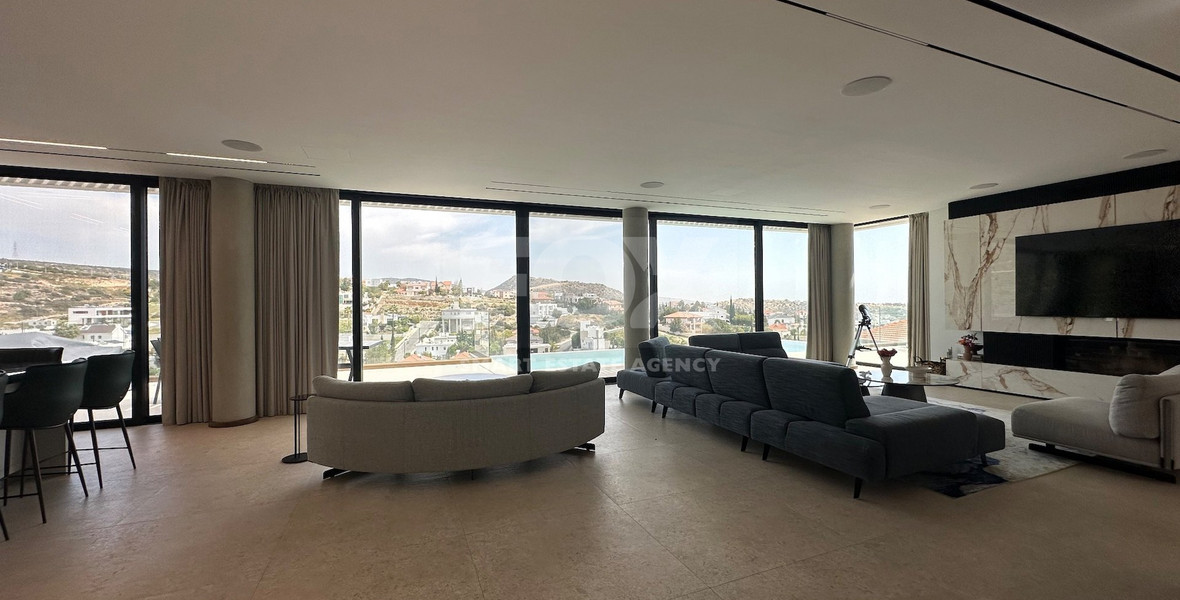 High Quality Villa custom built for sale in a quiet residential area with panoramic views in Agios Athanasios