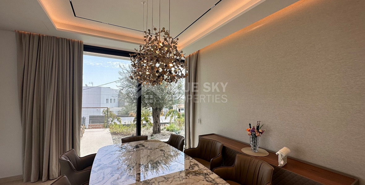 High Quality Villa custom built for sale in a quiet residential area with panoramic views in Agios Athanasios