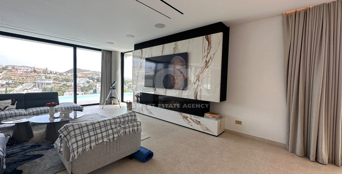 High Quality Villa custom built for sale in a quiet residential area with panoramic views in Agios Athanasios