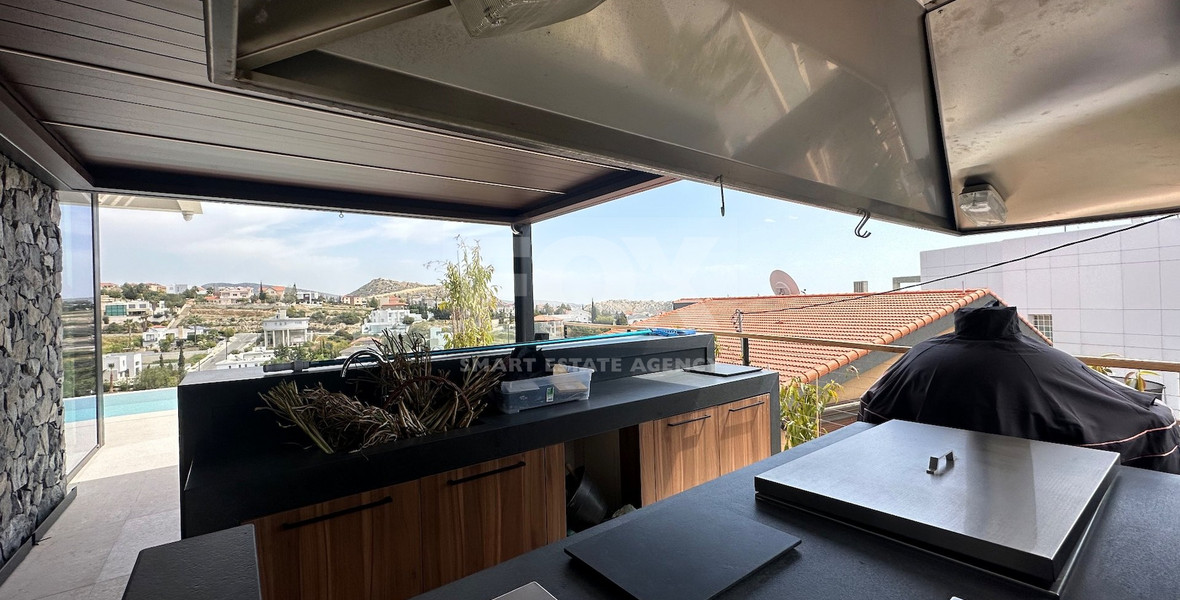 High Quality Villa custom built for sale in a quiet residential area with panoramic views in Agios Athanasios