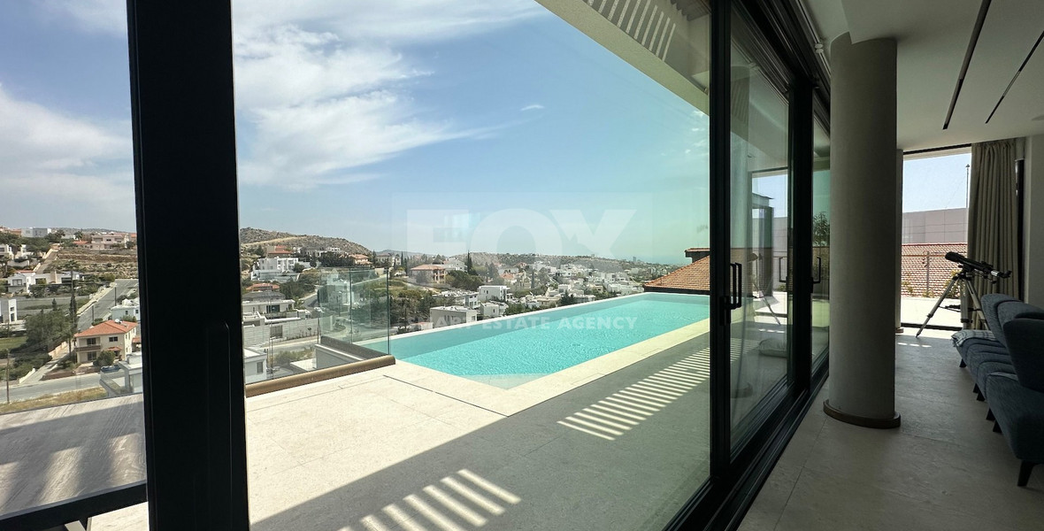 High Quality Villa custom built for sale in a quiet residential area with panoramic views in Agios Athanasios
