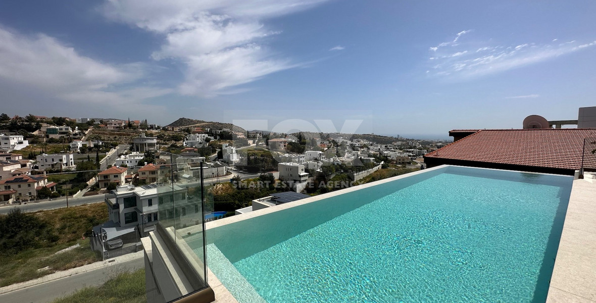 High Quality Villa custom built for sale in a quiet residential area with panoramic views in Agios Athanasios
