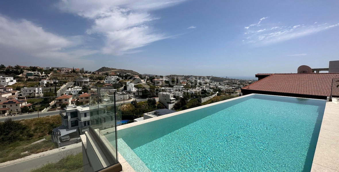 High Quality Villa custom built for sale in a quiet residential area with panoramic views in Agios Athanasios