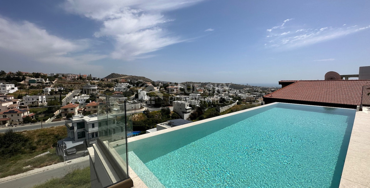 High Quality Villa custom built for sale in a quiet residential area with panoramic views in Agios Athanasios