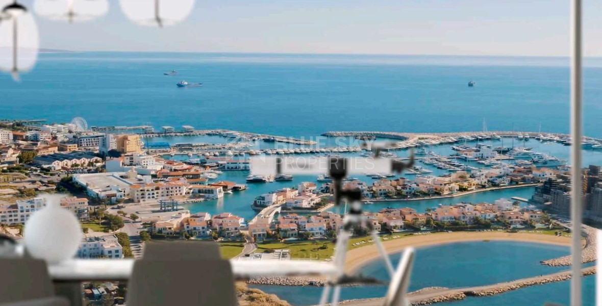 Luxury 3 Bedroom Seafront Apartment Near Limassol Marina | 17th Floor