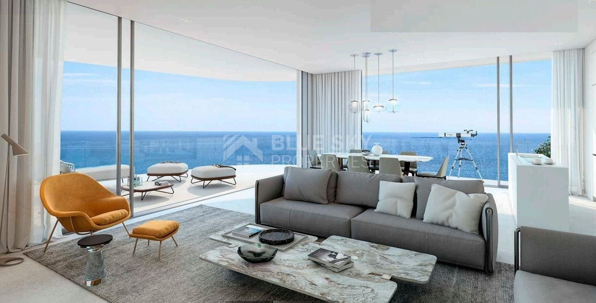 Luxury Three-Bedroom Beachfront & Seafront Apartment For Sale Next to Limassol Marina | Prime Cyprus Property Investment