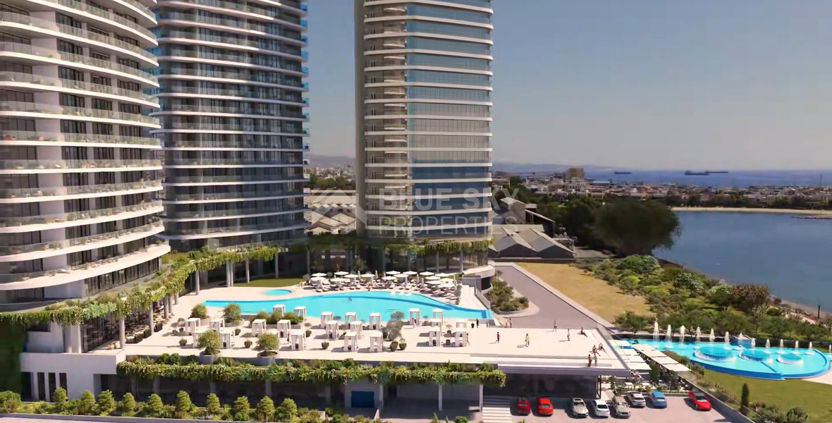 Luxury 3 Bedroom Seafront Apartment Near Limassol Marina | 17th Floor