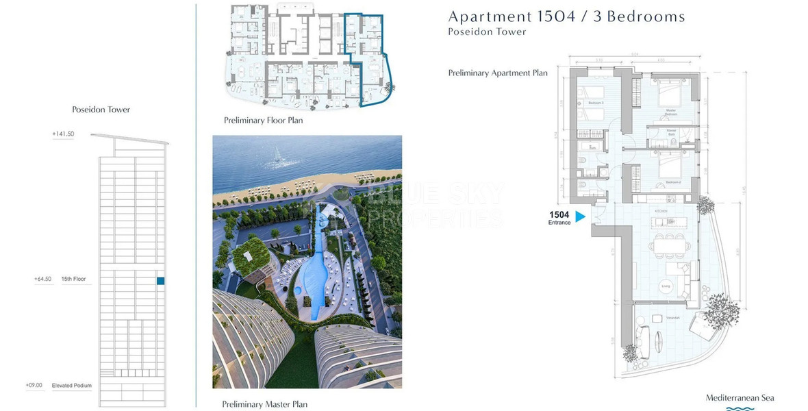 Luxury Three-Bedroom Beachfront & Seafront Apartment For Sale Next to Limassol Marina | Prime Cyprus Property Investment