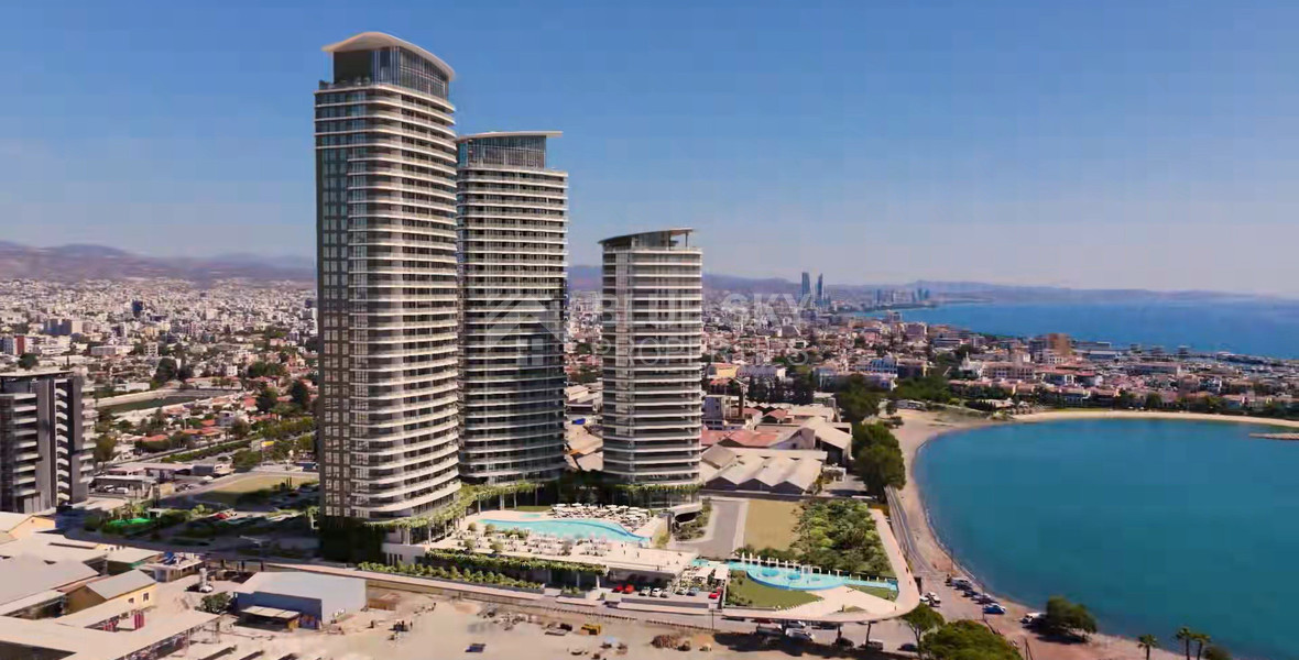 Luxury 3 Bedroom Seafront Apartment Near Limassol Marina | 15th Floor