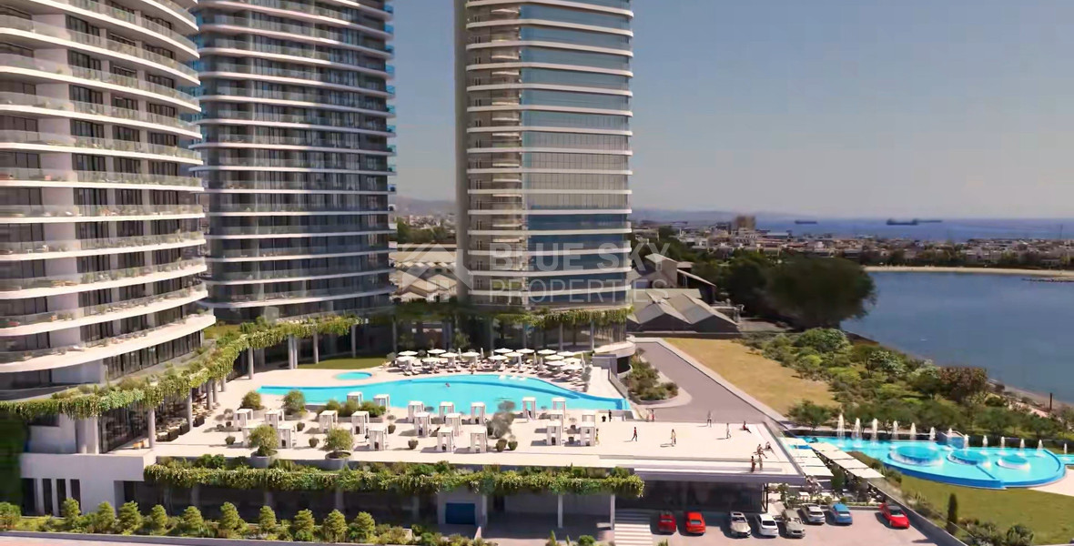 Luxury 3 Bedroom Seafront Apartment Near Limassol Marina | 15th Floor