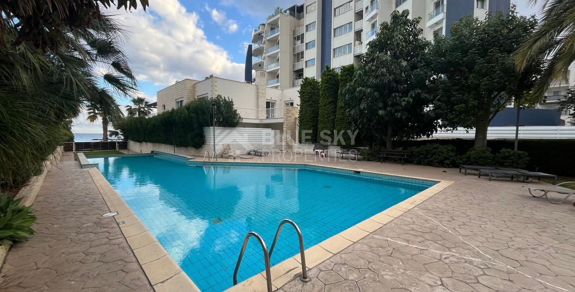 For rent Modern Beachfront Apartment with Private Access to Pool and Beach in Germasogeia