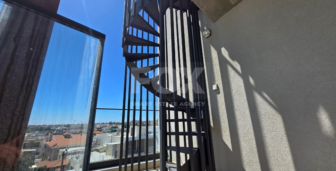 Modern Two-Bedroom Penthouse for sale in Tsirio: with Roof Garden & Views