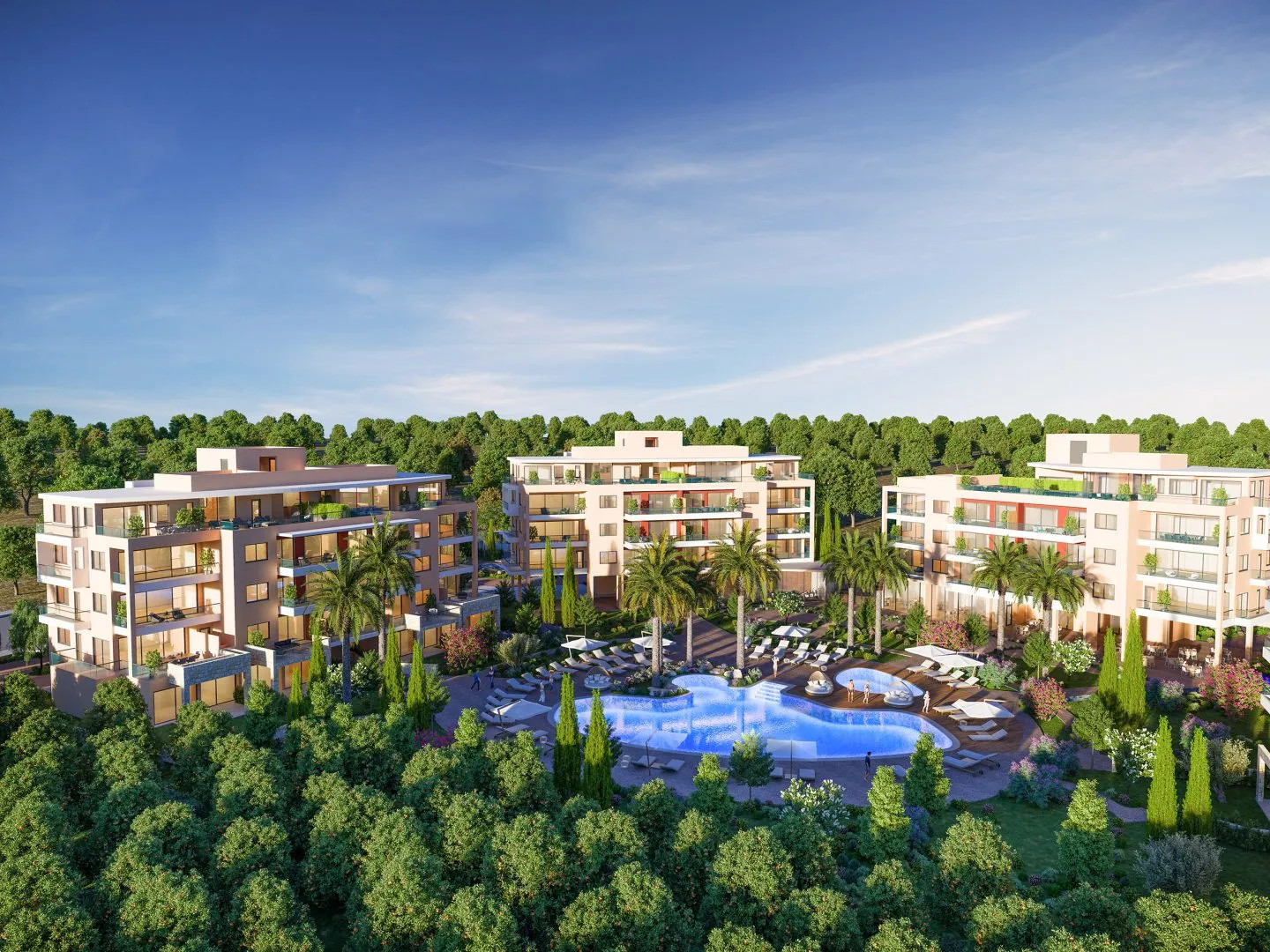 1 bedroom apartment 57 m² Trachoni Municipality, Cyprus