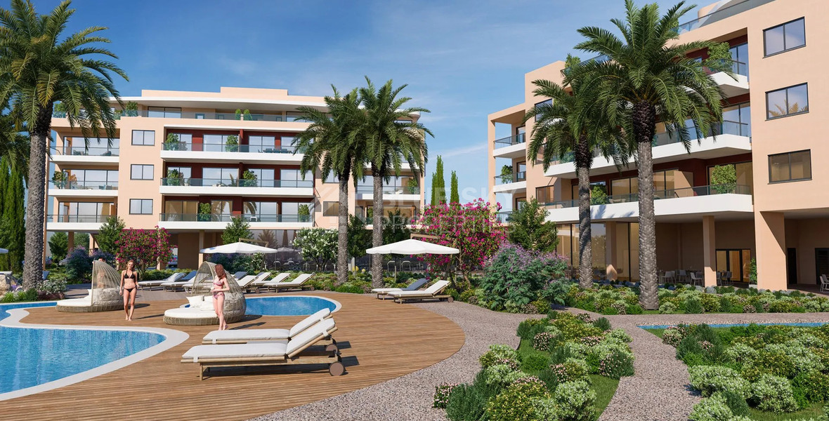 Penthouse for Sale in Trachoni, Limassol | Three-Bedroom, Pools & Green Views