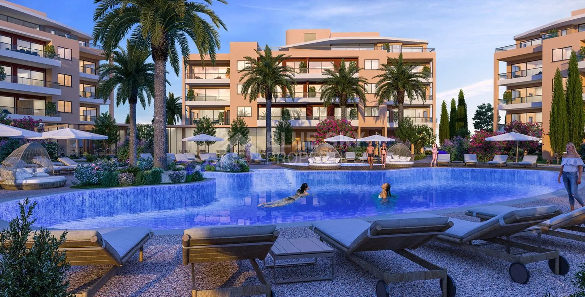 Penthouse for Sale in Trachoni, Limassol | Three-Bedroom, Pools & Green Views