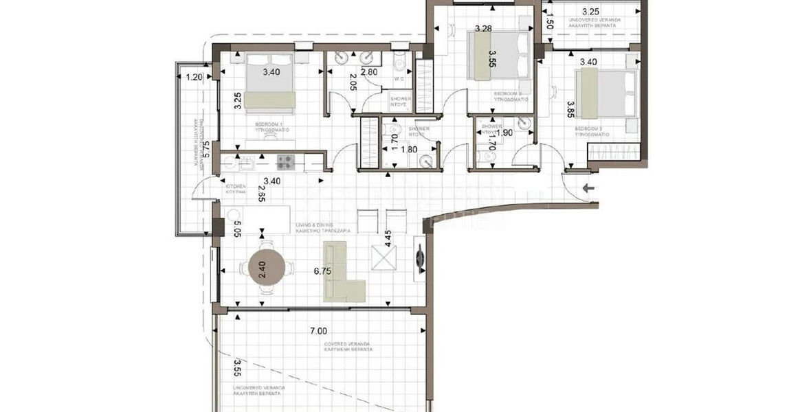 Penthouse for Sale in Trachoni, Limassol | Three-Bedroom, Pools & Green Views