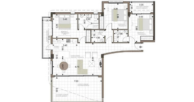 Penthouse for Sale in Trachoni, Limassol | Three-Bedroom, Pools & Green Views