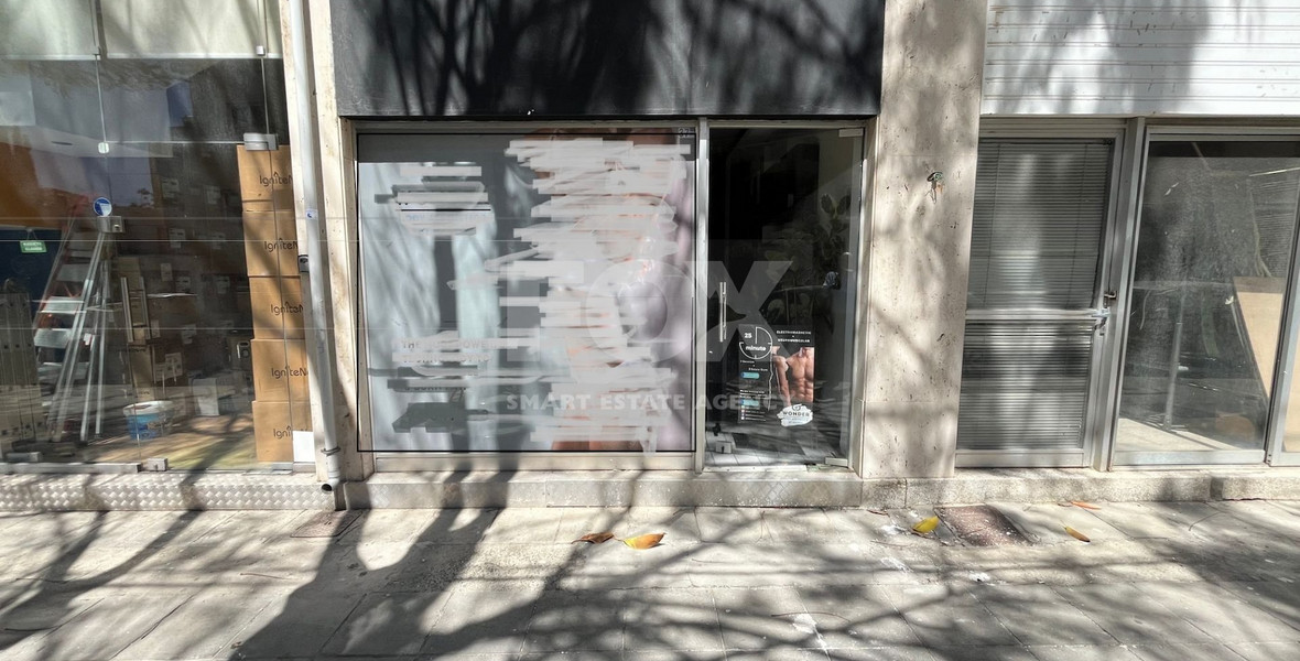 Unfurnished Ground Floor Shop for Rent 80 m2 (ground floor + mezzanine) in Agia Zoni
