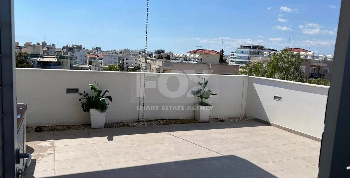 For Rent New Luxury furnished 2 bedroom apartment with roof garden in Kapsalos
