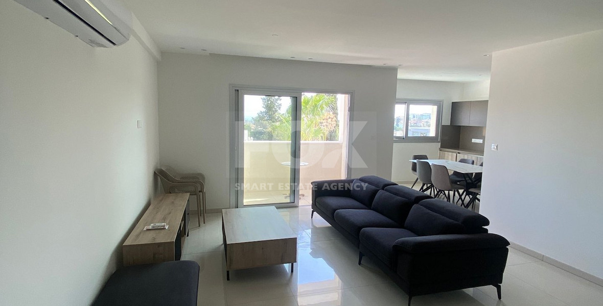 Fully Furnished Duplex apartment with 2 Bedrooms for rent in Germasogeia