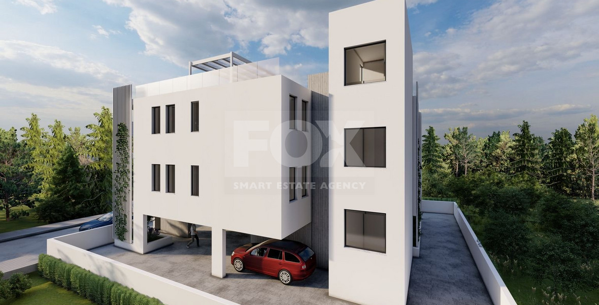 Two bedroom apartment (off-plan) for sale with roof garden and private pool in Kato Paphos