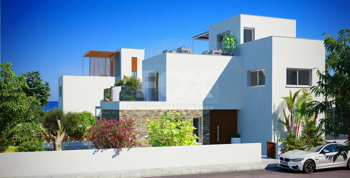 Four Bedroom Seaside Villa In Geroskipou Tourist area in Paphos.