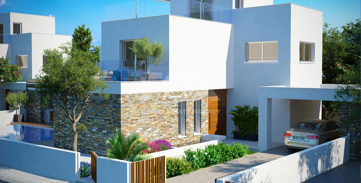 Four Bedroom Seaside Villa In Geroskipou Tourist area in Paphos.