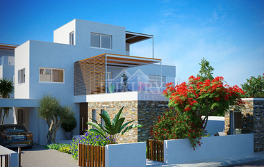 Four Bedroom Seaside Villa In Geroskipou Tourist area in Paphos.