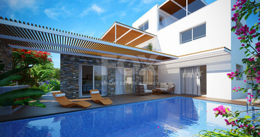 Four Bedroom Seaside Villa In Geroskipou Tourist area in Paphos.