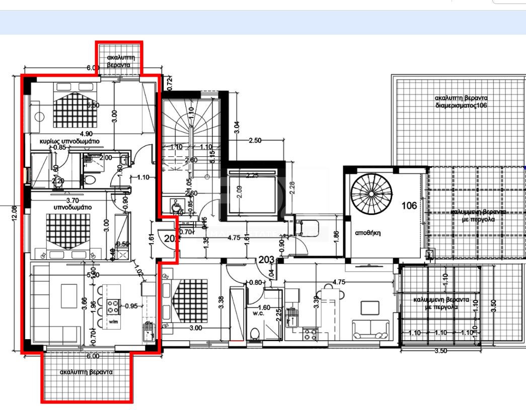 One Bedroom Apartment with pergola 21.50 sqm for sale in Kolossi