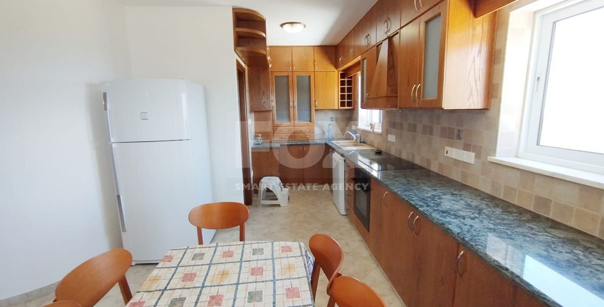 For Rent: Fully Furnished Three Bedroom Apartment with Sea View in Drousia