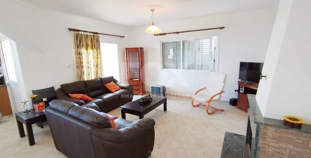 For Rent: Fully Furnished Three Bedroom Apartment with Sea View in Drousia