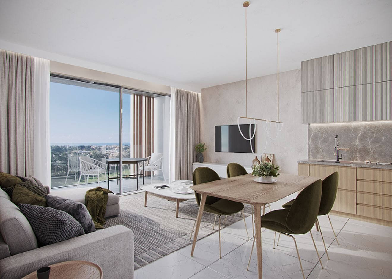 Apartamento 1 habitacion 51 m² Chloraka, Chipre