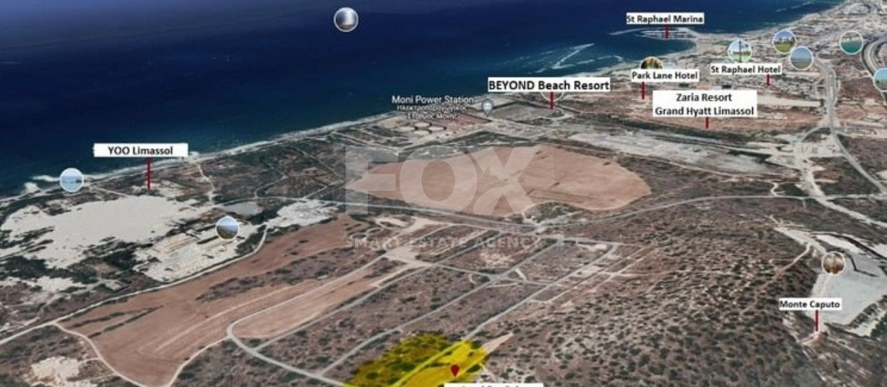 FOR SALE: PRIME LAND IN PYRGOS TOURIST AREA WITH SEA VIEWS FOR LARGE DEVELOPMENT