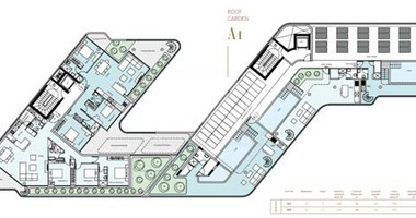 Top floor 3  bedroom apartment with roof garden for sale in Potamos Germasogeias, Limassol