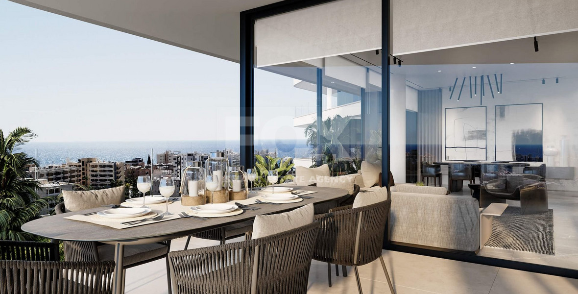 Top floor 3  bedroom apartment with roof garden for sale in Potamos Germasogeias, Limassol