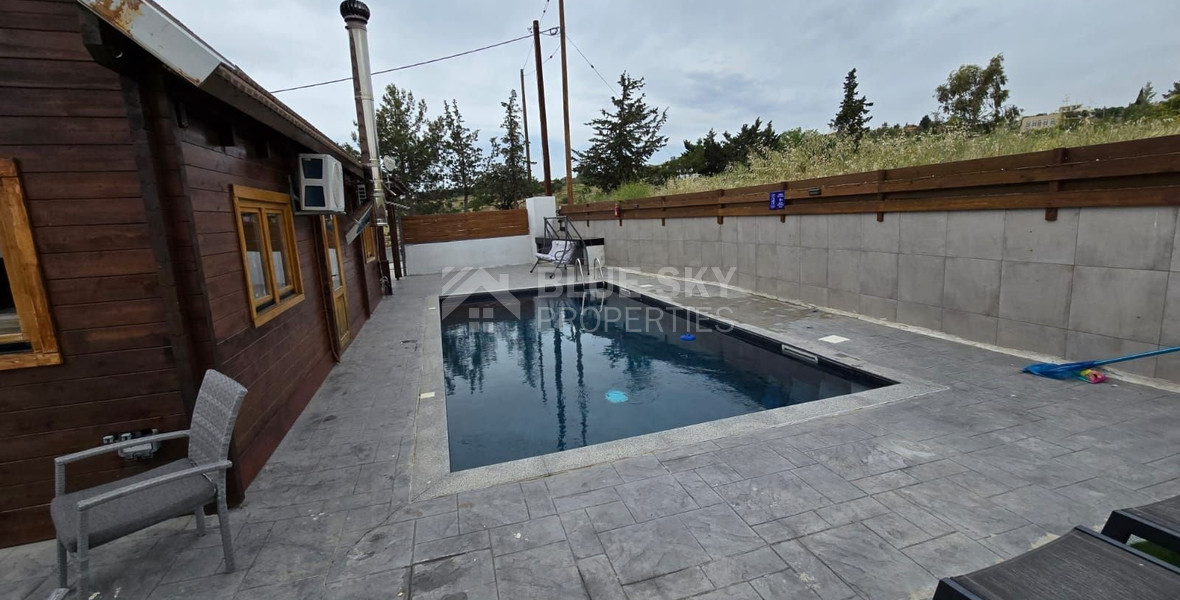 Four Bedroom House with Pool For Rent in Lofou village, Limassol
