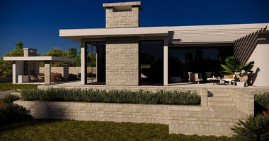 For sale : Key Ready, Luxury, Three Bedroom Detached Bungalow with Sea View in Secret Valley, Paphos