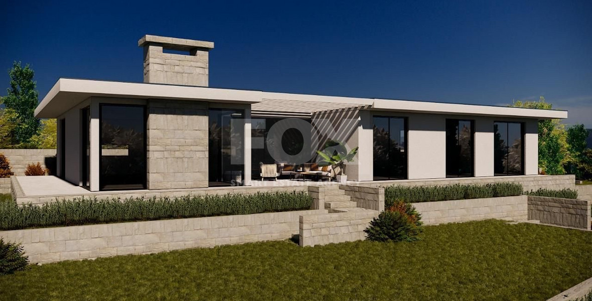 For sale : Luxury Three Bedroom Detached Bungalow with Sea View in Secret Valley, Paphos