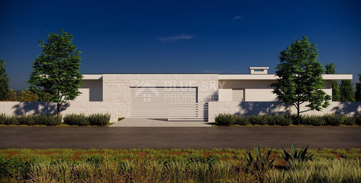 For sale : Key Ready, Luxury, Three Bedroom Detached Bungalow with Sea View in Secret Valley, Paphos