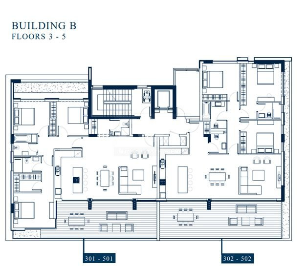 Top floor 3 bedroom apartment with roof garden for sale in Potamos Germasogeias, Limassol