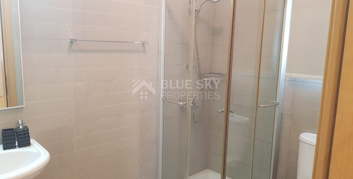 Fully furnished luxury 2 bedroom apartment with private garden for rent in Agios Tychonas