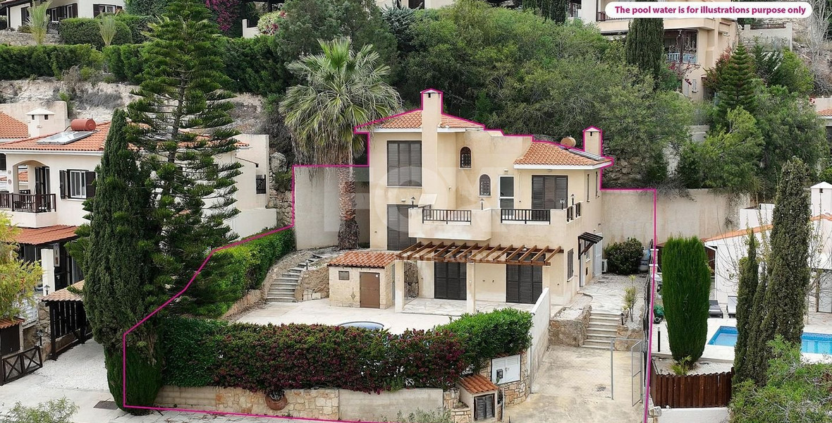 For sale three bedroom  detached villa in Tala, Paphos